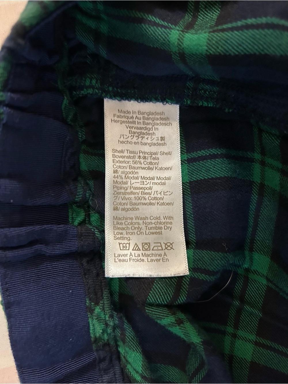 J. Crew Green and Navy Plaid Pajama Pants - Picture 7 of 12